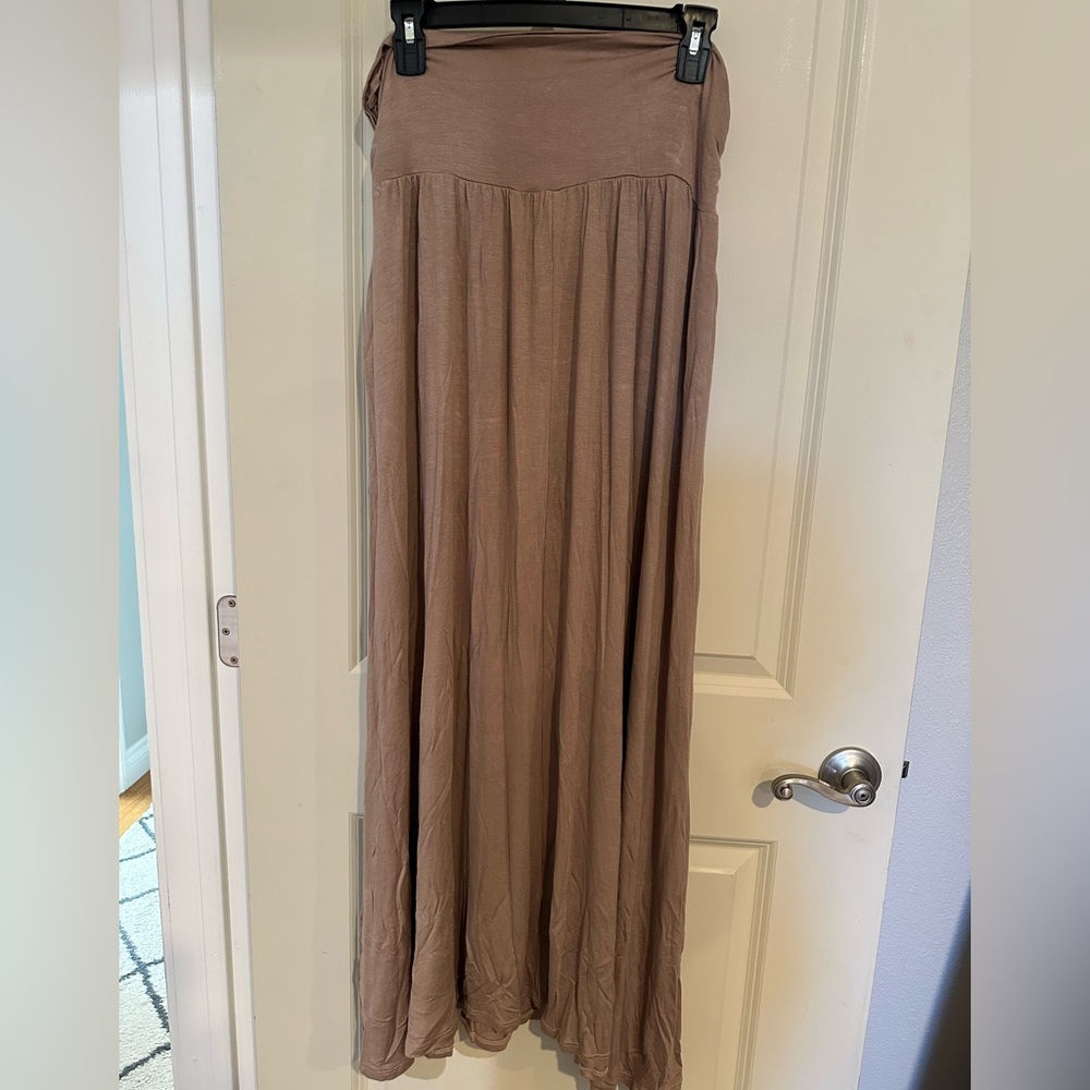 Light Brown Maxi Skirt